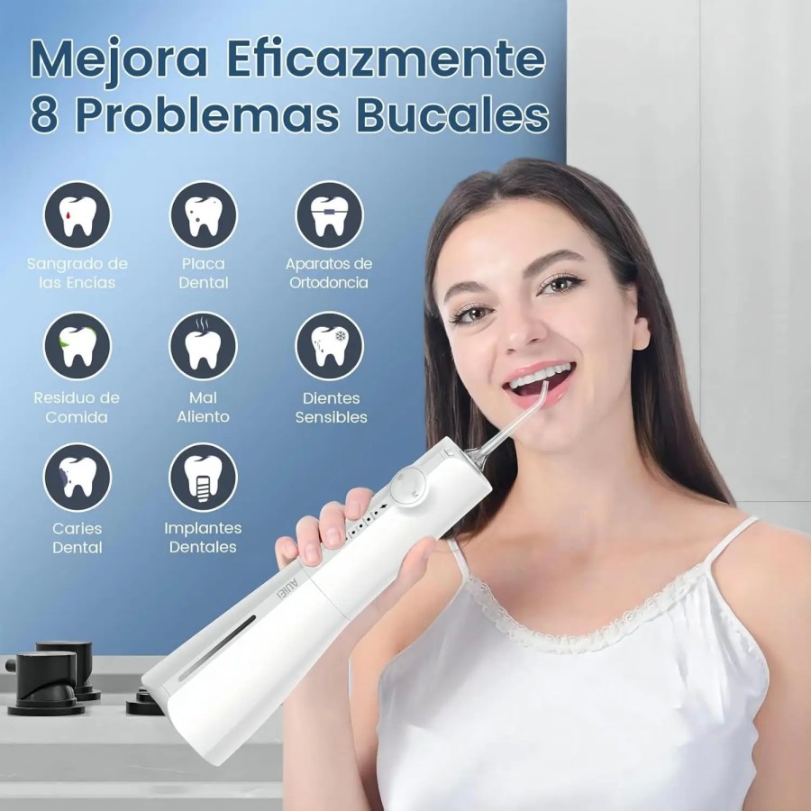 Irrigador Dental, Irrigador Bucal Portatil Inalámbrico Profesional 8 B