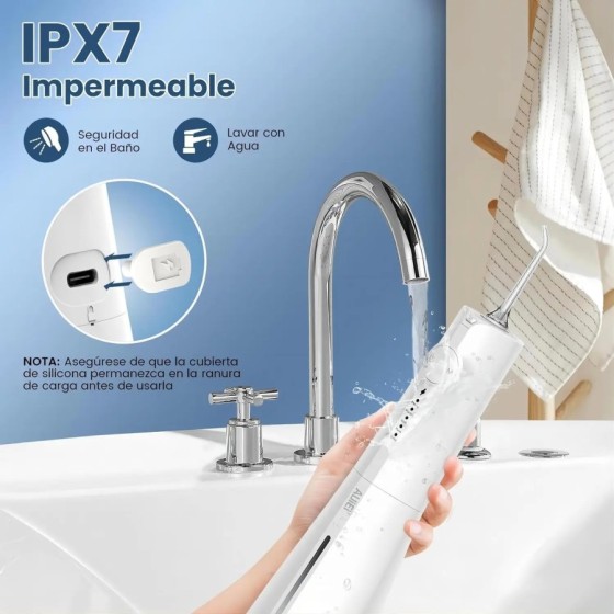 Irrigador Dental, Irrigador Bucal Portatil Inalámbrico Profesional 8 B