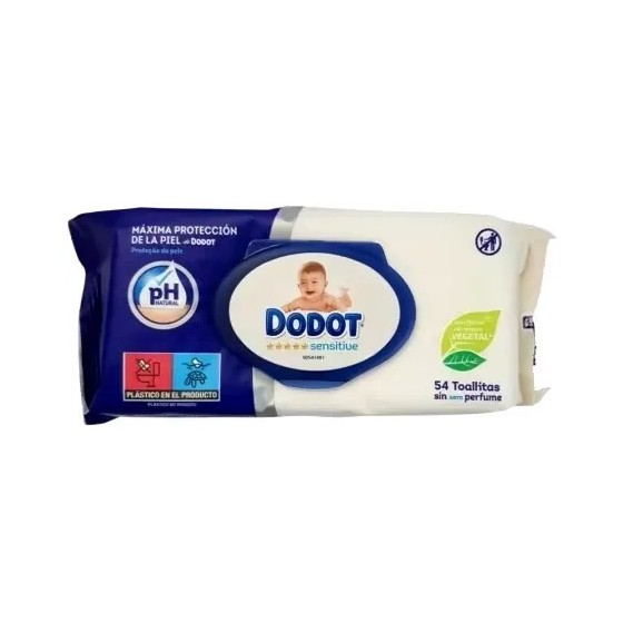 Toallitas Dodot Sensitive sin perfume Dodot