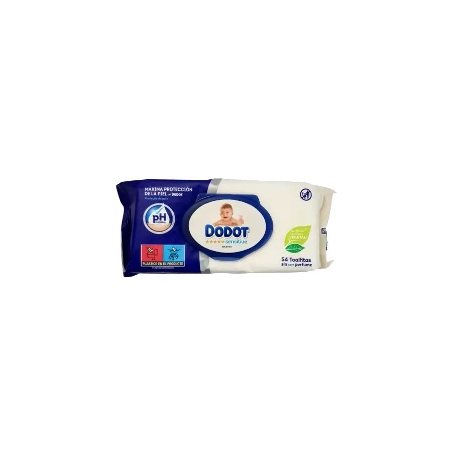 Toallitas Dodot Sensitive sin perfume Dodot
