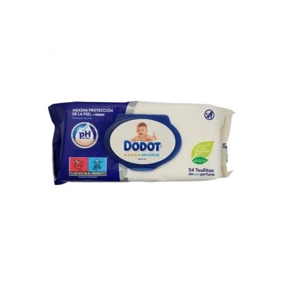 Toallitas Dodot Sensitive sin perfume Dodot