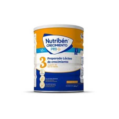 Nutribén 3 Leche de Crecimiento 800 gr Leche de crecimiento A partir de 12 meses