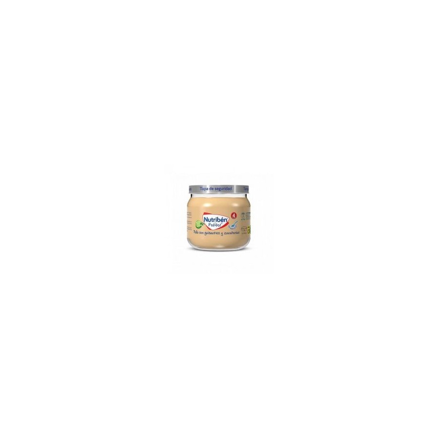 Nutribén Potitos Introducción al Pollo con Guisantes y Zanahorias 120gr Sin gluten A partir de los 4 meses