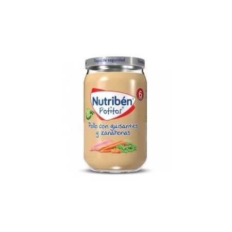 Nutribén Potitos Pollo con Guisantes y Zanahorias 235gr Sin gluten A partir de los 6 meses