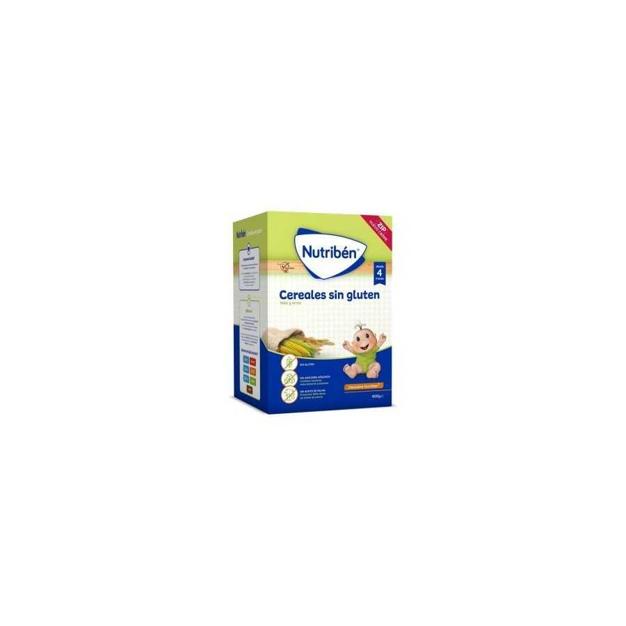 Nutribén Cereales Sin Gluten 600 gr Papilla instantánea de cereales Desde 4 meses Nutribén Cereales Sin Gluten 600 gr Papilla instantánea de cereales Desde 4 meses