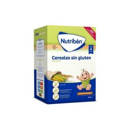 Nutribén Cereales Sin Gluten 600 gr Papilla instantánea de cereales Desde 4 meses