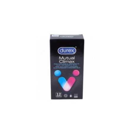 Durex Mutual Climax 12uds Acelera el clímax de ella y retrasa el de él Preservativos con puntos y estría