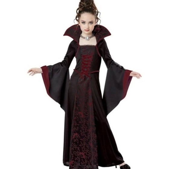 Disfraz de bruja y vampiro para niña traje de Halloween para fiesta de