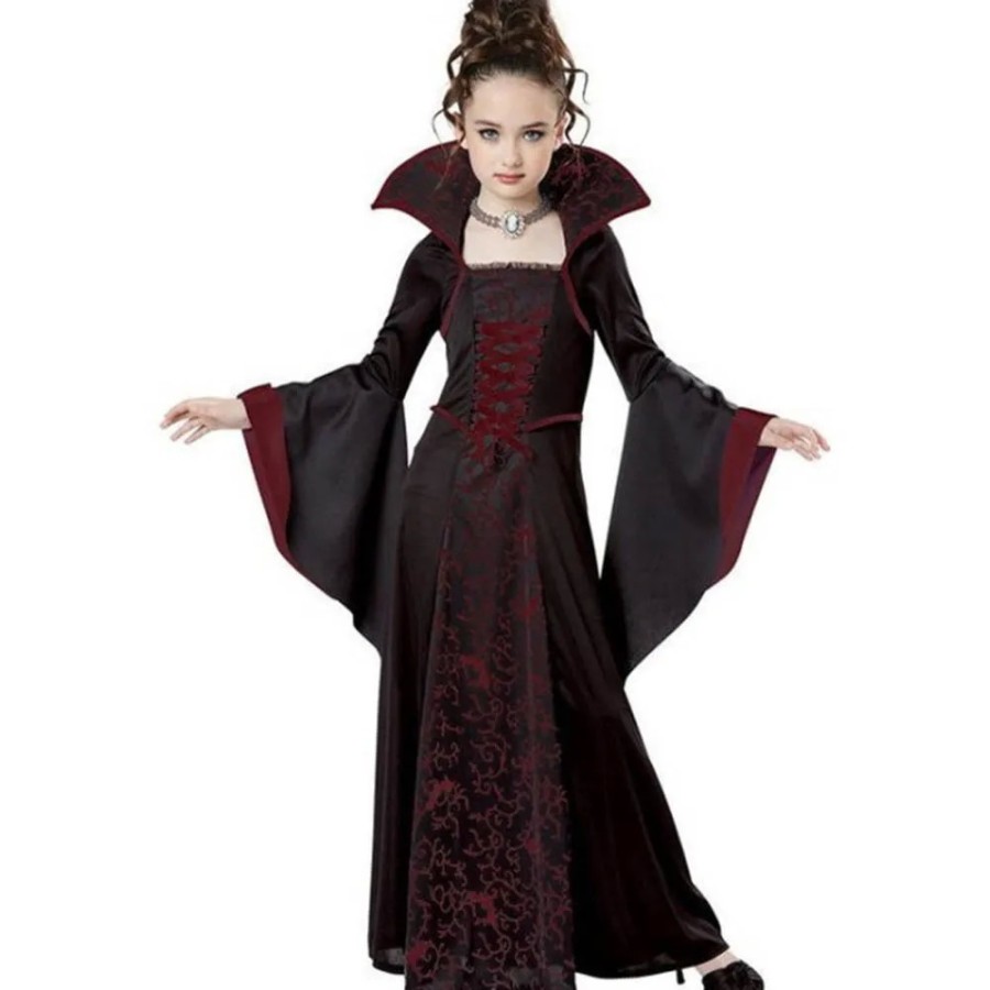 Disfraz de bruja y vampiro para niña traje de Halloween para fiesta de
