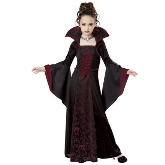 Disfraz de bruja y vampiro para niña traje de Halloween para fiesta de
