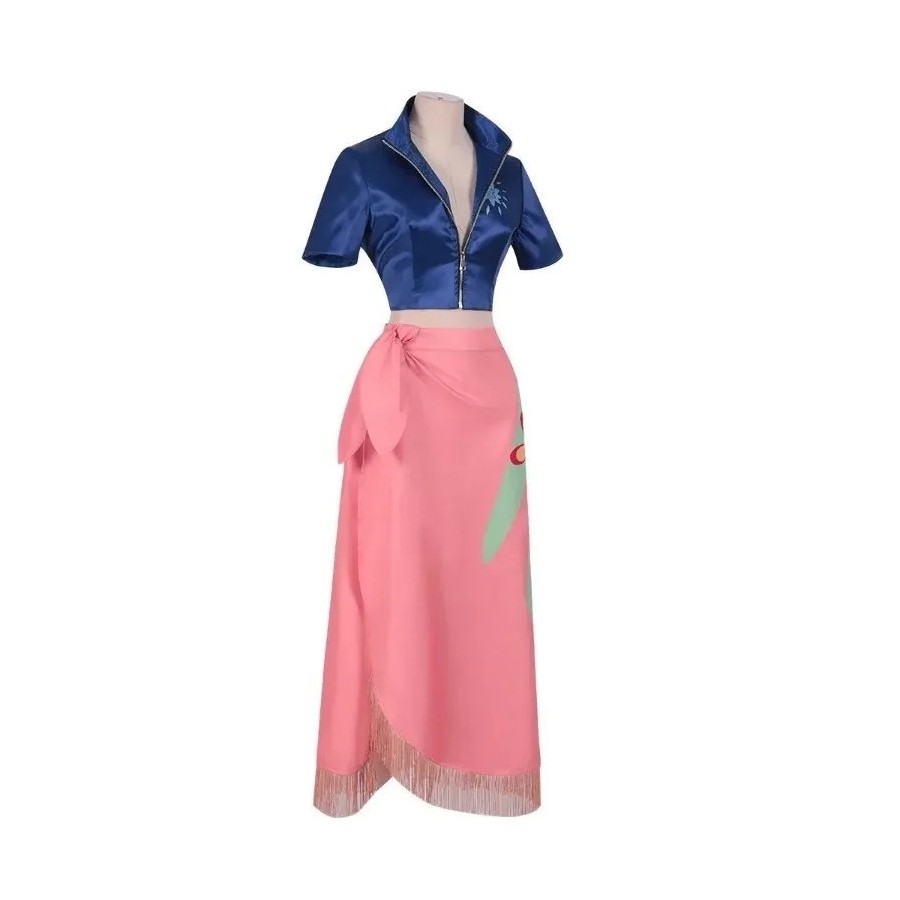 Disfraz de Cosplay de Anime para niña, traje de Cosplay de Nico Robin,