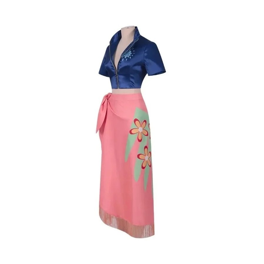 Disfraz de Cosplay de Anime para niña, traje de Cosplay de Nico Robin,