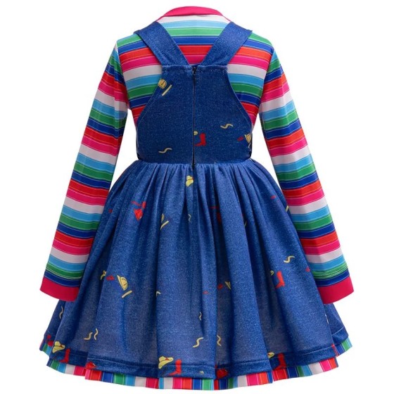 Disfraz de Cosplay de muñeca Chucky de película de terror para niños,