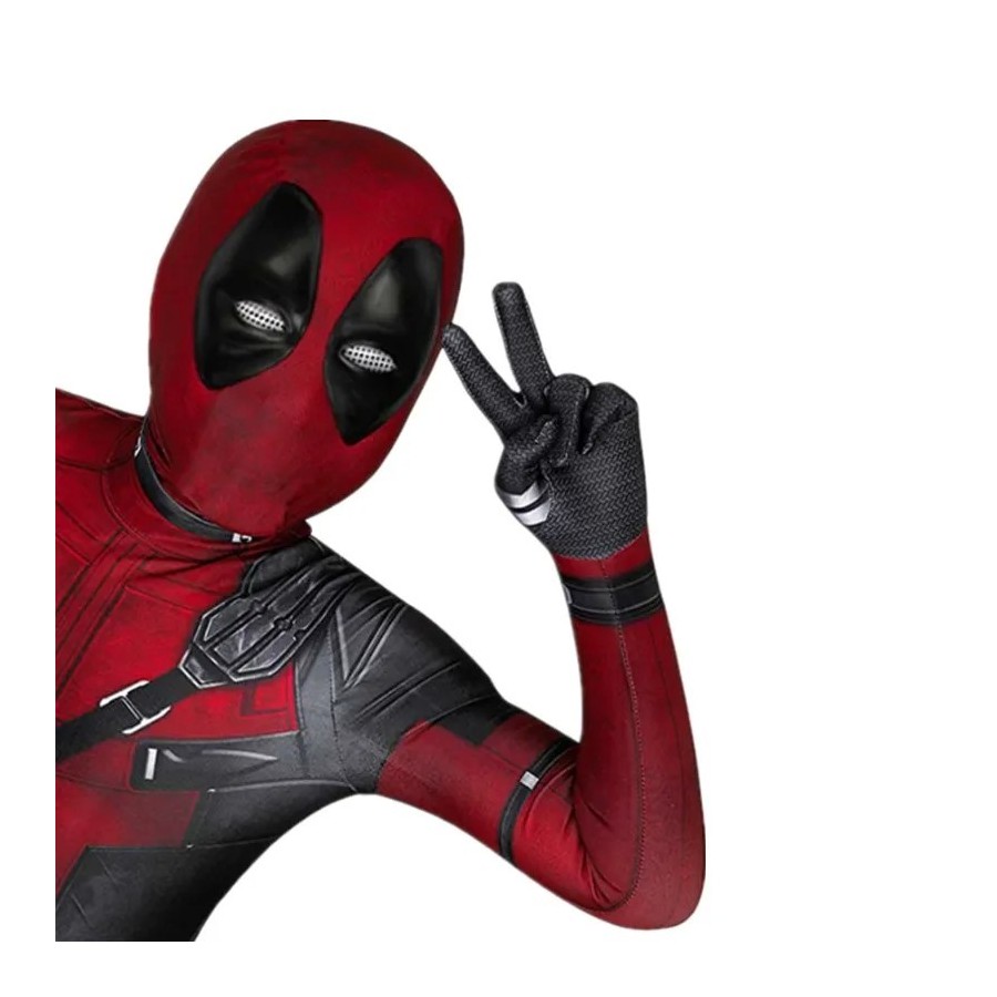 Disfraz de superhéroe Deadpool para niños, mono de Cosplay de Hallowee