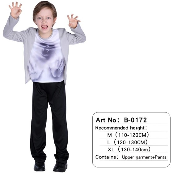 Disfraz de vampiro de Halloween para niños, disfraz de fiesta de Carna