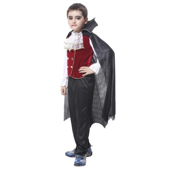 Disfraz de vampiro de Halloween para niños, disfraz de fiesta de Carna