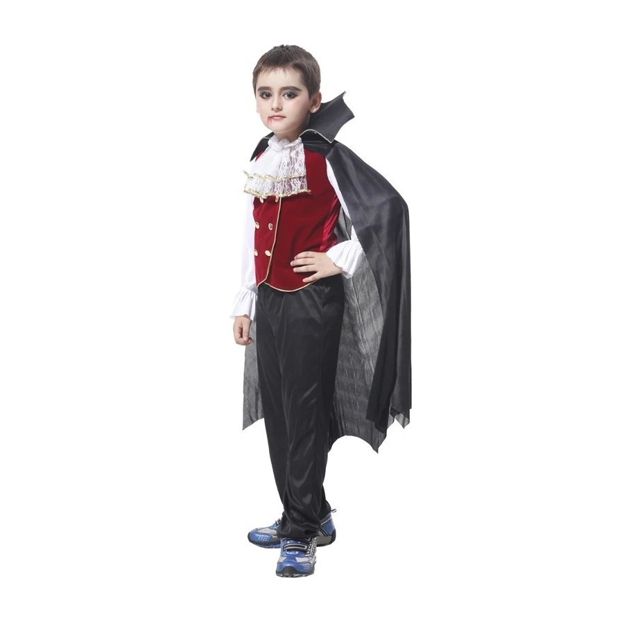 Disfraz de vampiro de Halloween para niños, disfraz de fiesta de Carna