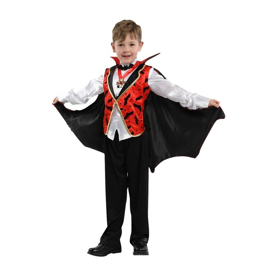 Disfraz de vampiro de Halloween para niños, disfraz de fiesta de Carna