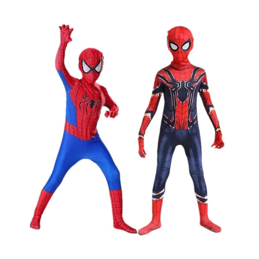 Disfraz de superhéroe de araña para niños, mono de LICRA, disfraces de