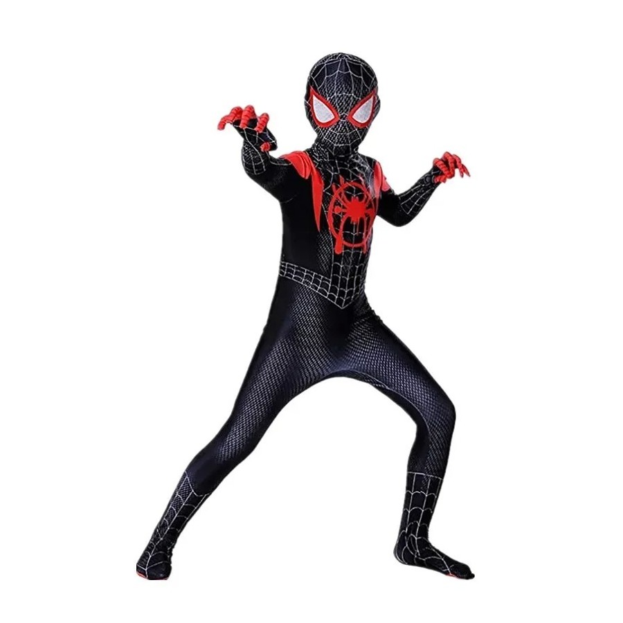 Disfraz de superhéroe de araña para niños, mono de LICRA, disfraces de