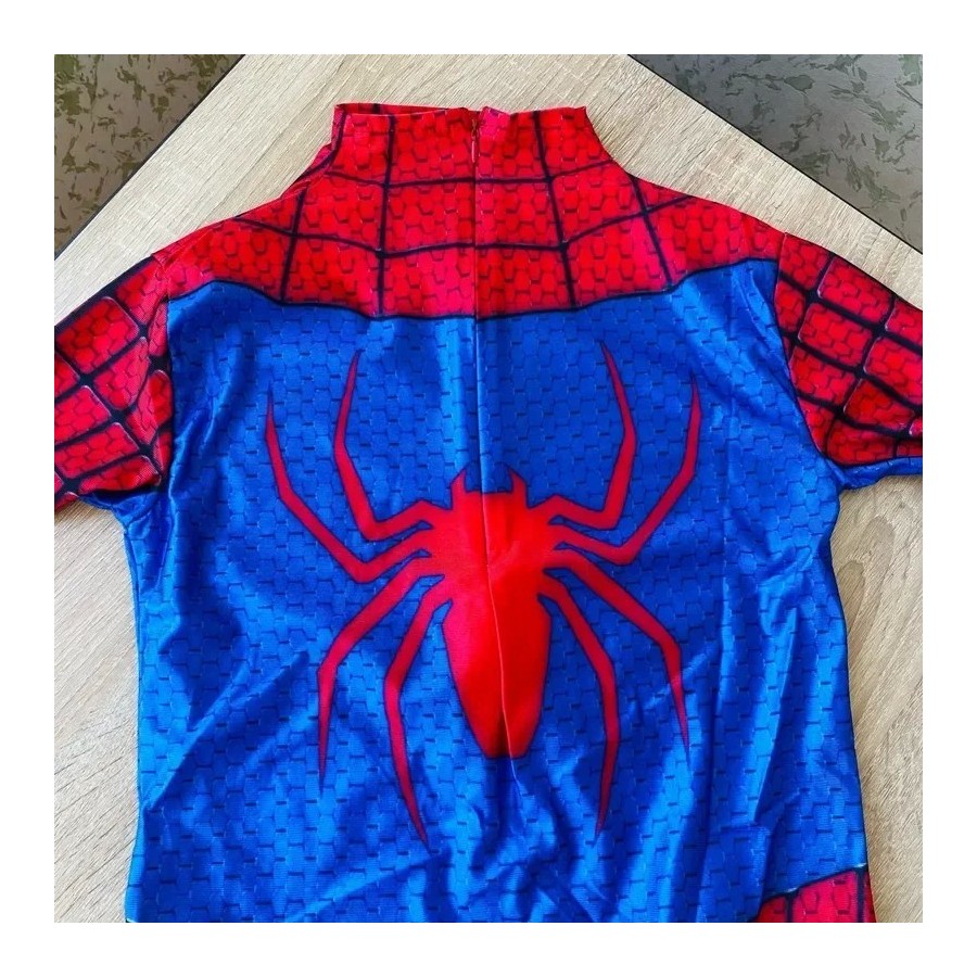 Disfraz de superhéroe de araña para niños, mono de LICRA, disfraces de