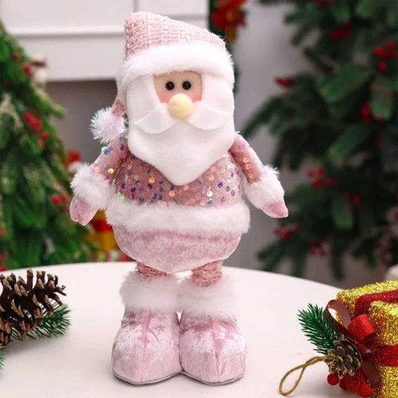 Suministros de decoración navideña para el hogar, figura telescópica d