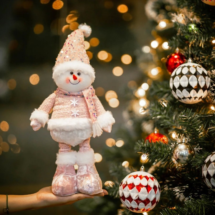 Suministros de decoración navideña para el hogar, figura telescópica d