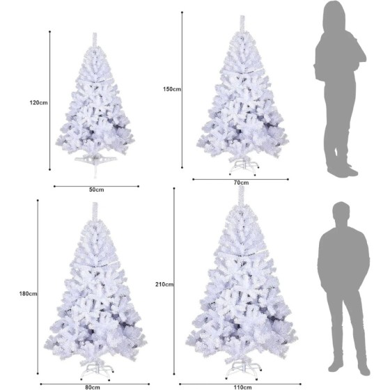 Árbol de Navidad Artificial Blanca, Árbol artificial navideño Economic