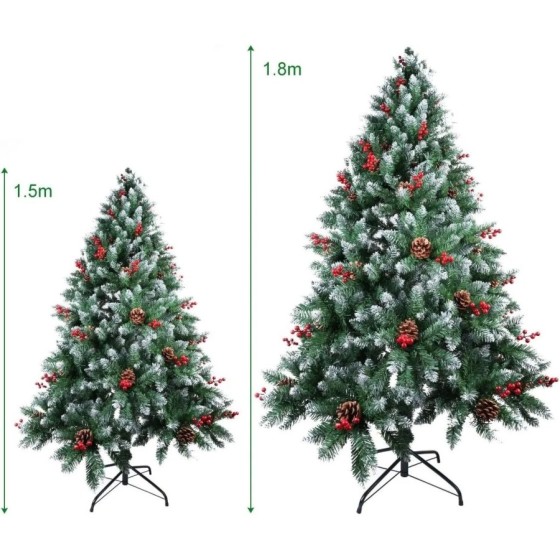 Árbol de Navidad artificial, 720 Puntas, Agujas de Pino mezcladas Árbol de Navidad artificial, 720 Puntas, Agujas de Pino mezcladas
