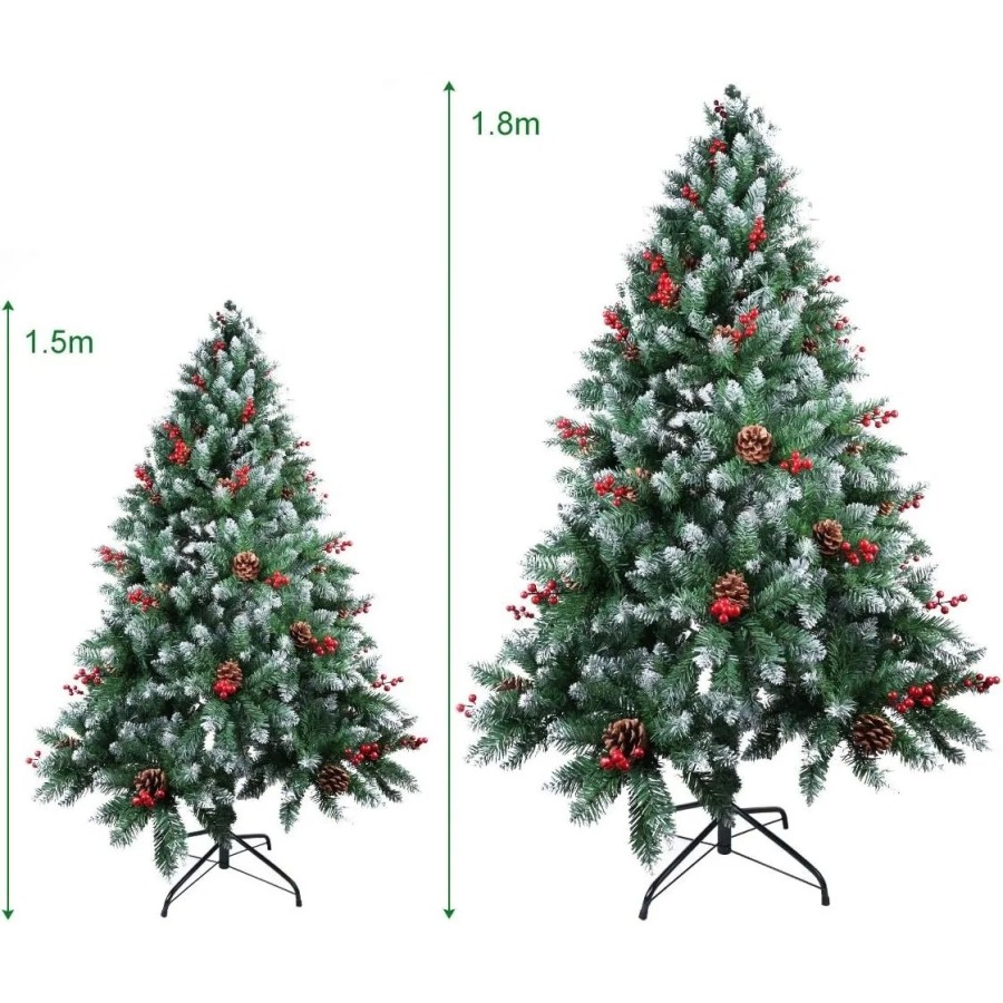 Árbol de Navidad artificial, 720 Puntas, Agujas de Pino mezcladas