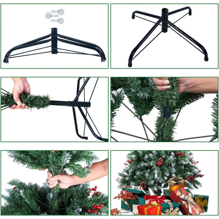 Árbol de Navidad artificial, 720 Puntas, Agujas de Pino mezcladas