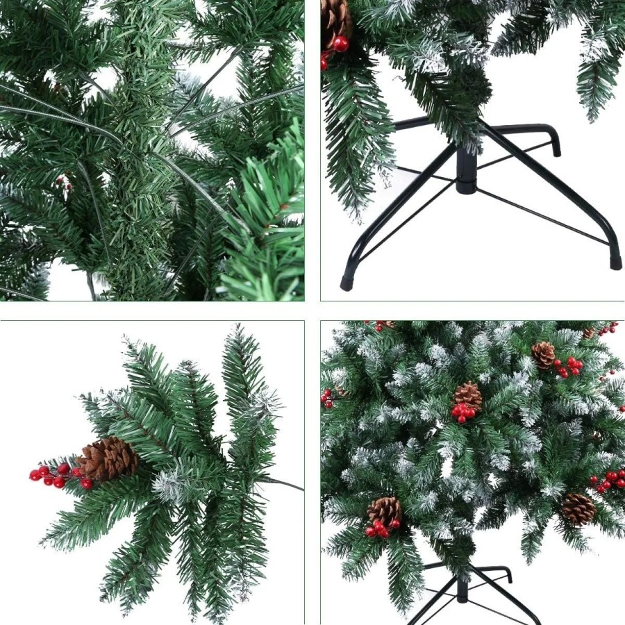 Árbol de Navidad artificial, 720 Puntas, Agujas de Pino mezcladas