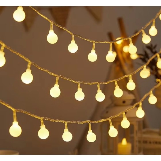 Luces de cadena de hadas de luz Led de copo de nieve de Navidad imperm Luces de cadena de hadas de luz Led de copo de nieve de Navidad imperm