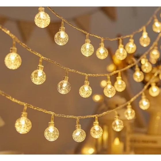 Luces de cadena de hadas de luz Led de copo de nieve de Navidad imperm Luces de cadena de hadas de luz Led de copo de nieve de Navidad imperm
