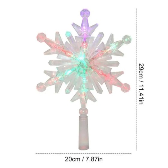 Decoración de árbol de copo de nieve brillante, adorno LED, decoración Decoración de árbol de copo de nieve brillante, adorno LED, decoración