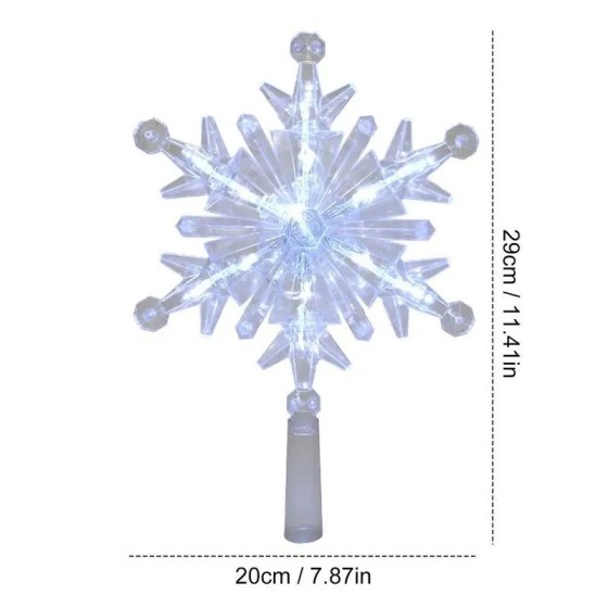 Decoración de árbol de copo de nieve brillante, adorno LED, decoración Decoración de árbol de copo de nieve brillante, adorno LED, decoración