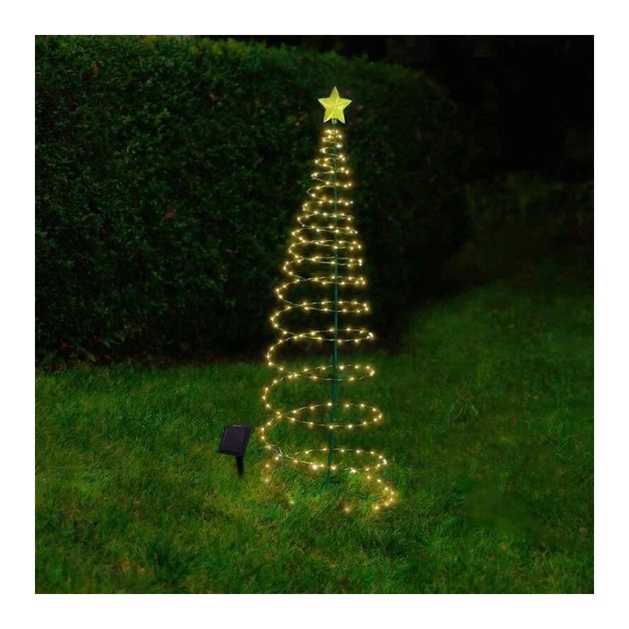 Guirnalda de luces Led solares impermeables para decoración de árbol d