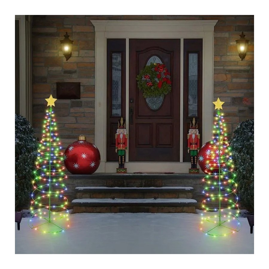 Guirnalda de luces Led solares impermeables para decoración de árbol d