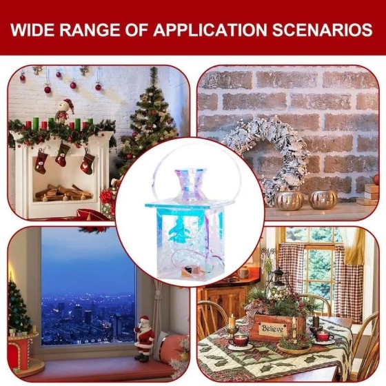 Luces LED decorativas portátiles cuadradas de Navidad, lámpara colorid Luces LED decorativas portátiles cuadradas de Navidad, lámpara colorid