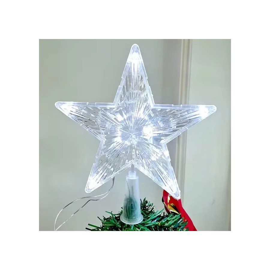 Adornos navideños transparentes para el hogar, adornos navideños, estr