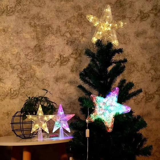 Adornos navideños transparentes para el hogar, adornos navideños, estr