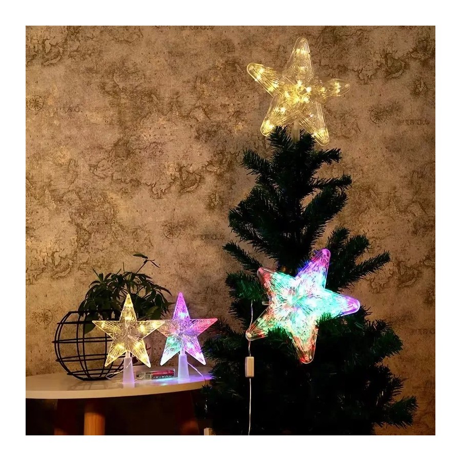 Adornos navideños transparentes para el hogar, adornos navideños, estr