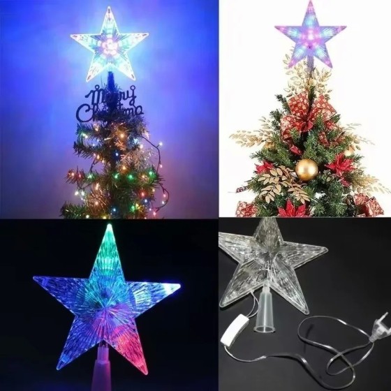 Adornos navideños transparentes para el hogar, adornos navideños, estr