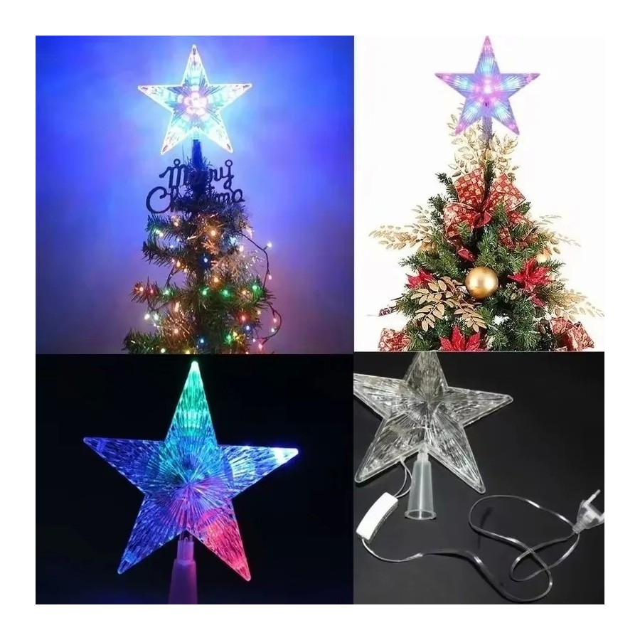 Adornos navideños transparentes para el hogar, adornos navideños, estr