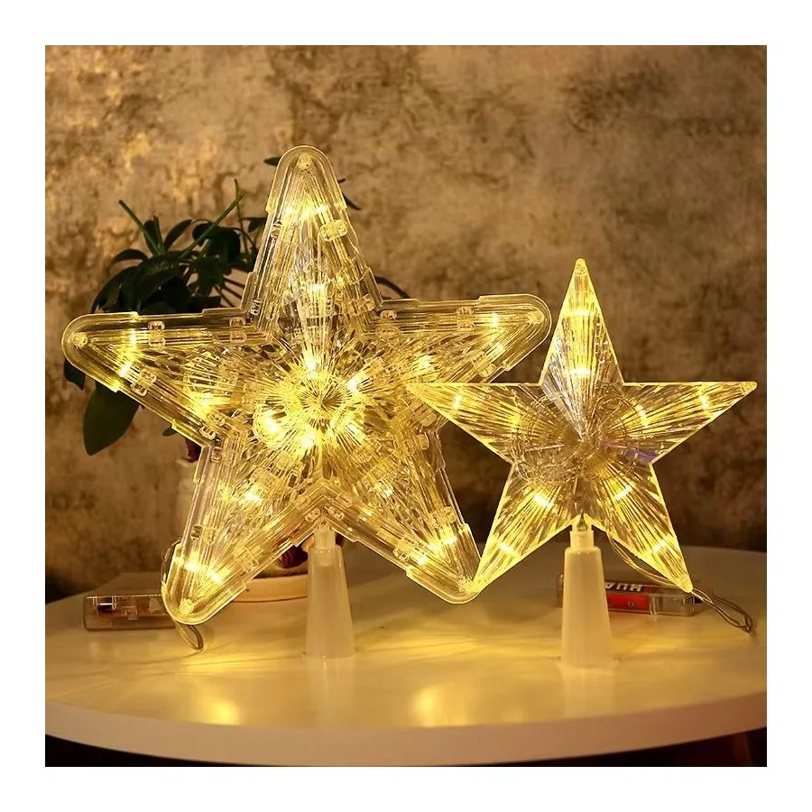 Adornos navideños transparentes para el hogar, adornos navideños, estr