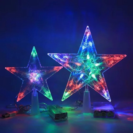 Adornos navideños transparentes para el hogar, adornos navideños, estr