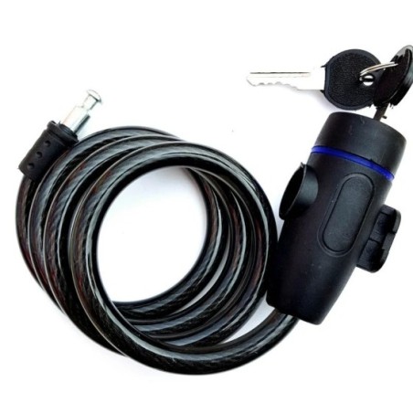 Candado de cadena de motocicleta de alta resistencia, candado de bicicleta antirrobo de Metal de 90cm con 2 llaves para máxima s