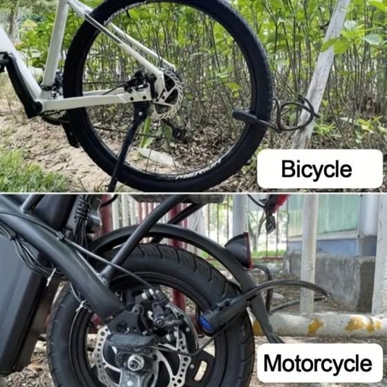 Candado de cadena de motocicleta de alta resistencia, candado de bicic