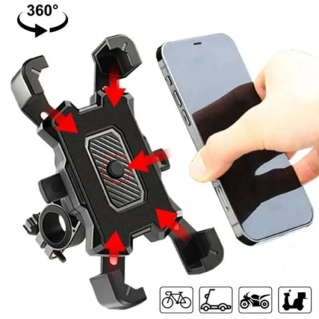 Soporte de teléfono para bicicleta eléctrica, accesorio giratorio de 360 °, antideslizante, para iPhone, Xiaomi, ciclismo de mon