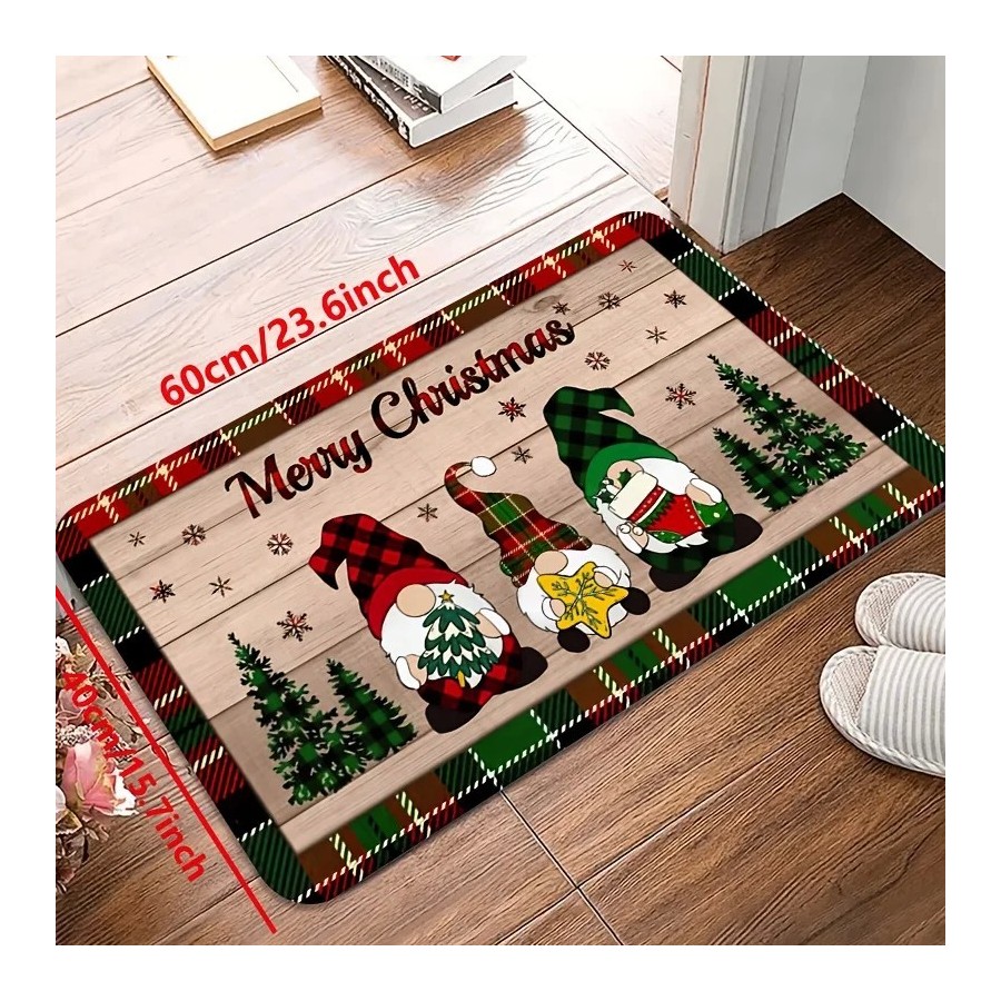 Feliz Navidad Gnomo árbol de Navidad patrón alfombras de cocina sala d